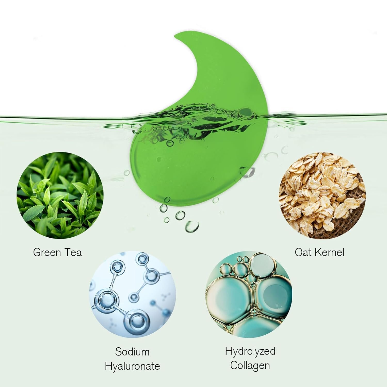 Under Eye Patches Dark Circles: 30 Pairs Collagen Eye Masks for Wrinkles and Puffy Eyes - Green Tea Eye Skin Care Gel Pads - Eye Bags/Fine Line Treatment for Men and Women - Image 6