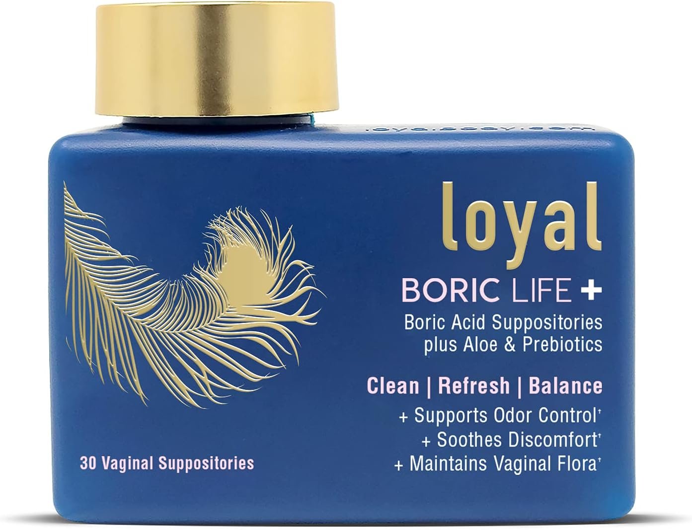 Loyal Boric Life Plus - Boric Acid Vaginal Suppositories with Aloe & FOS - Supports Odor Control - Soothes Discomfort - Maintains Vaginal Flora - Made in USA (30 Count) - Image 2