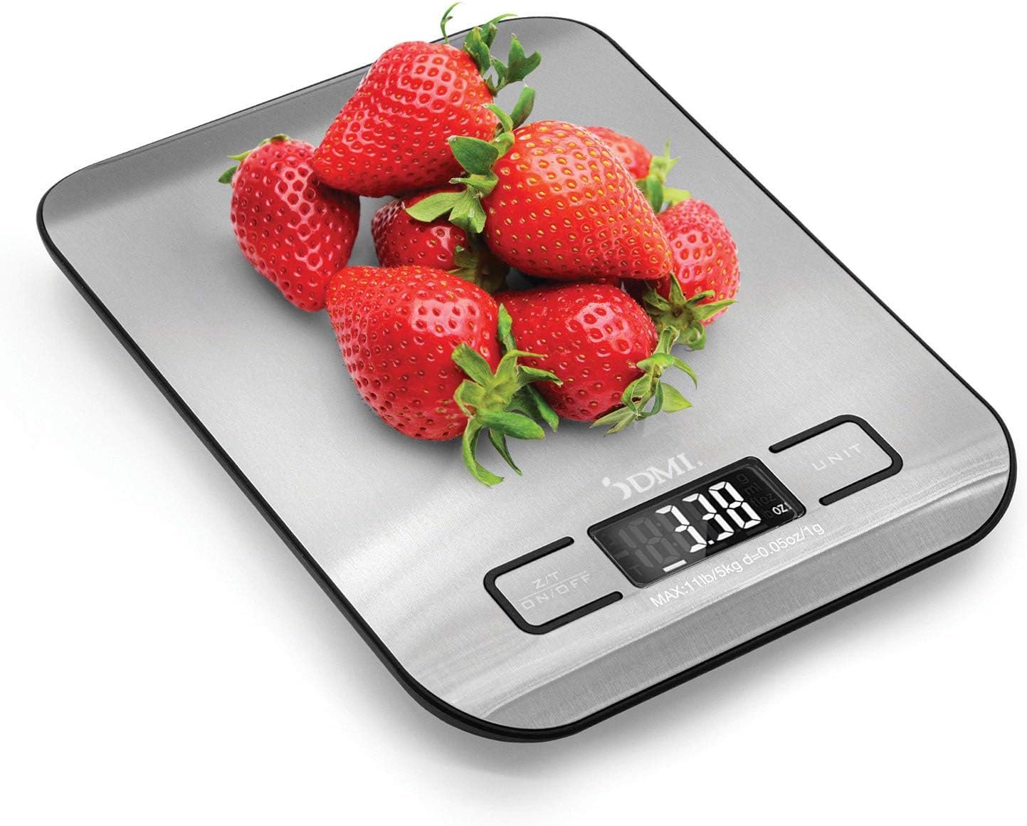 DMI Digital Food Scale and Kitchen Scale for Cooking, Baking and Meal Prep, Withstands up to 11 Pounds of Weight, Measures units between oz, g, mL, lb, oz, 304 Stainless Steel - Image 2