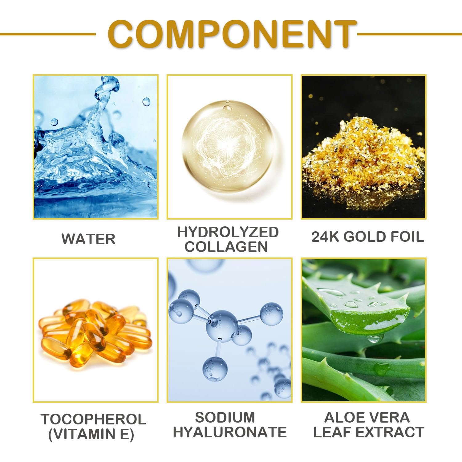 Sulily 30 Pairs Lip Masks & Eye Mask,24K Gold Gel Crystal Collagen Eye Patches for Puffy Eyes,Effectively Nourishes,Moisturizing& Reducing Fine Lines Dark Circleeye Patches for Women Men - Image 8