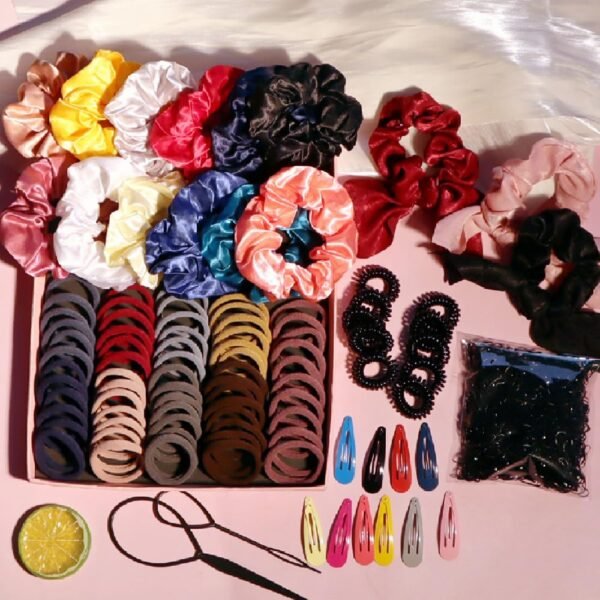 YANRONG Hair Accessories Set for Women and Girls - Seamless Ponytail Holders, Variety Hair Scrunchies, and Elastic Hair Bands - Image 3