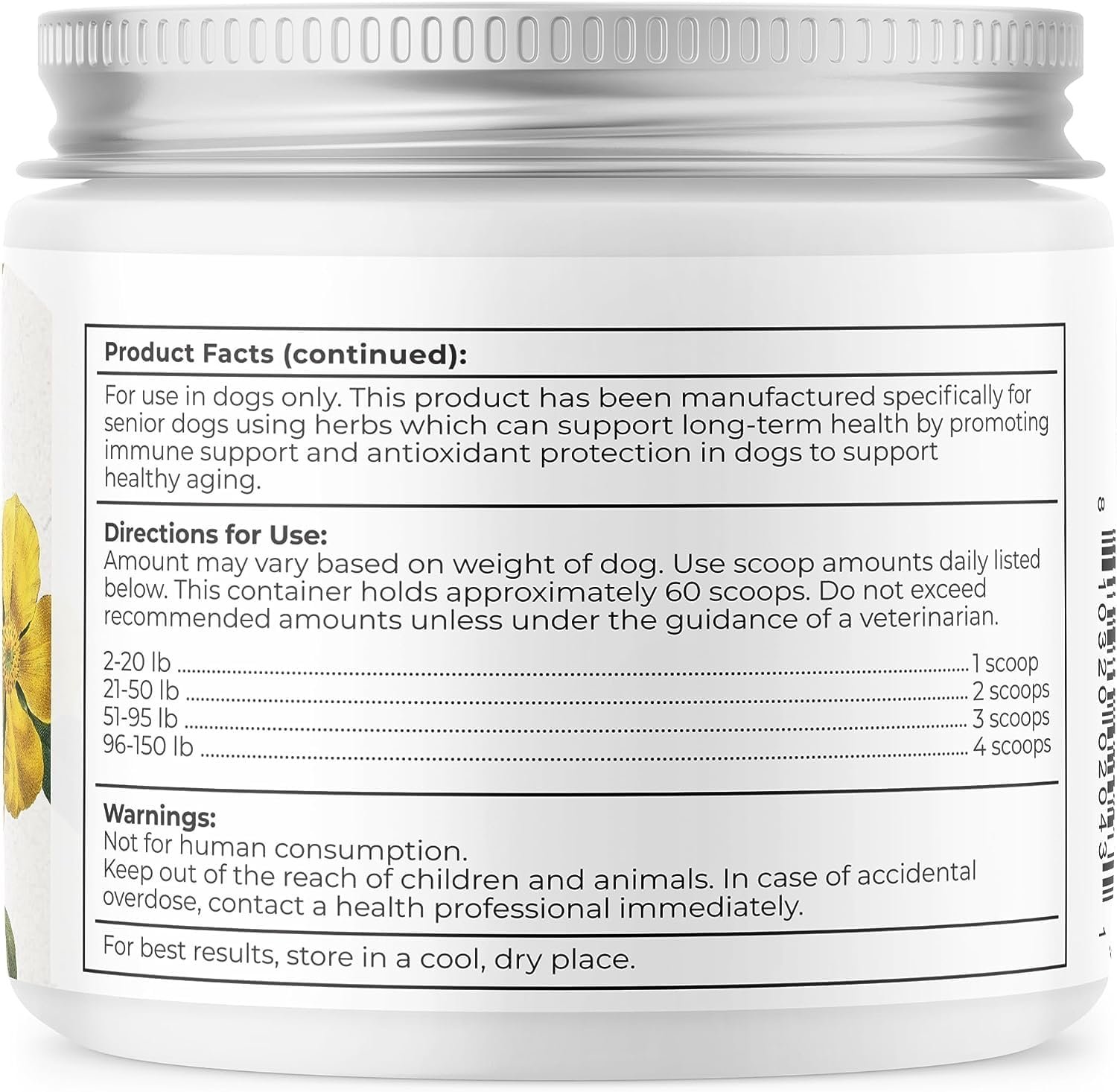 Dr. Harvey's Golden Years Geriatric Herbal Supplement for Senior Dogs, 7 Oz - Image 7