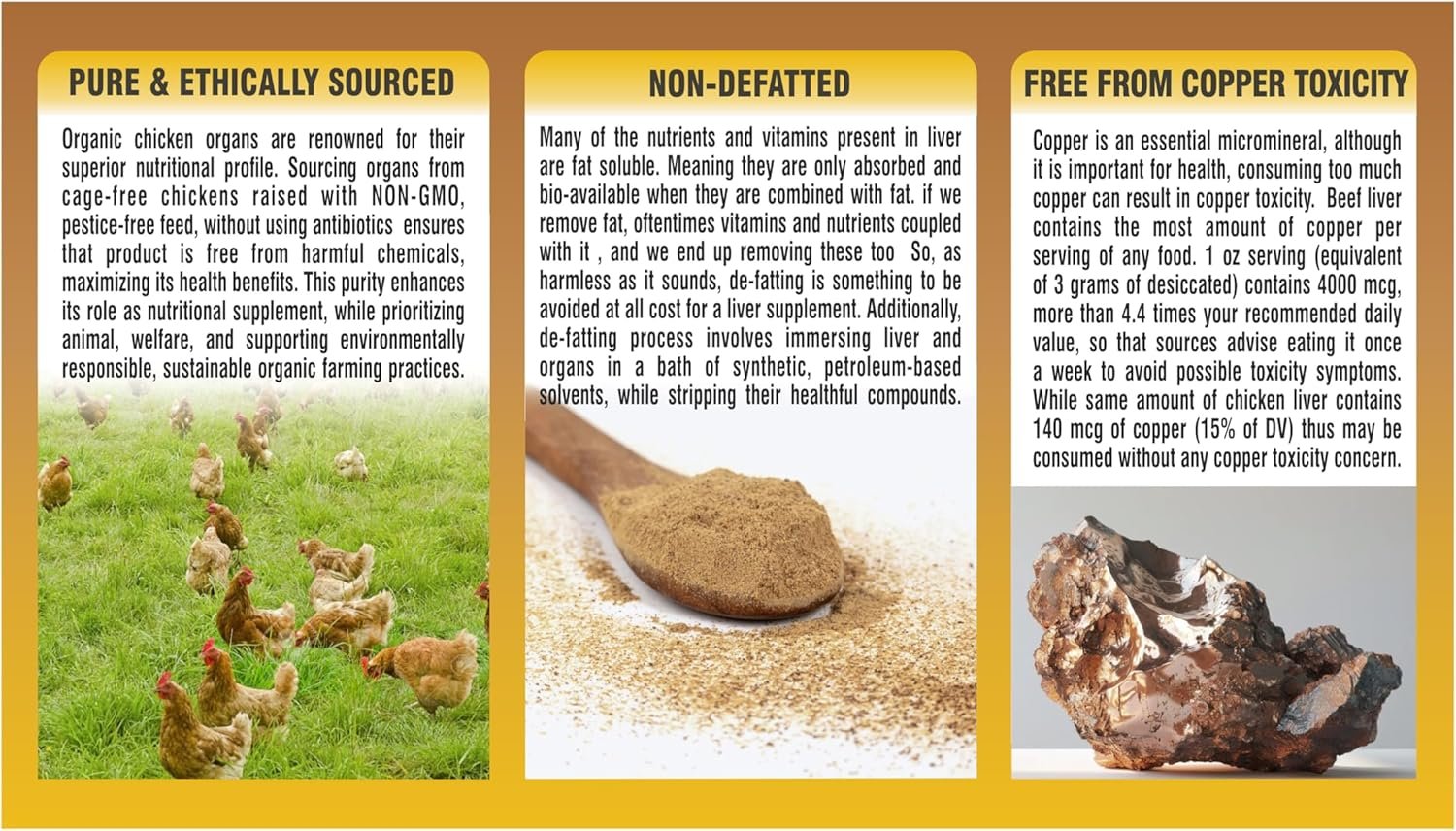 Desiccated Chicken Organs, 150 Capsules, Liver, Hearth and Spleen. - Image 5