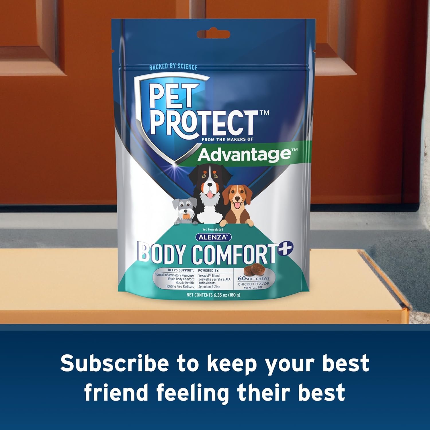Pet Protect from The Makers of Advantage Vet-Formulated Body Comfort+ Supplement for Dogs | 60 Chews - Image 10