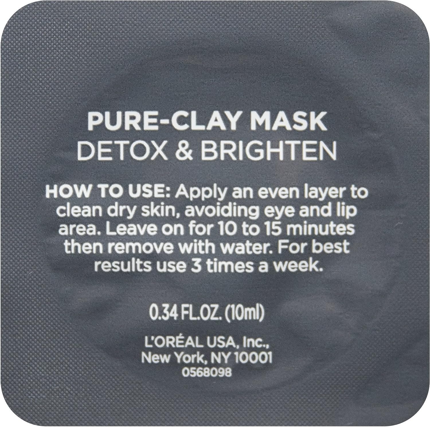 L'Oréal Paris Skincare Pure-Clay Face Mask Trial Size Set, Includes 3 Different Face Masks Made With Charcoal, Red Algae and Eucalyptus, Set - Image 8