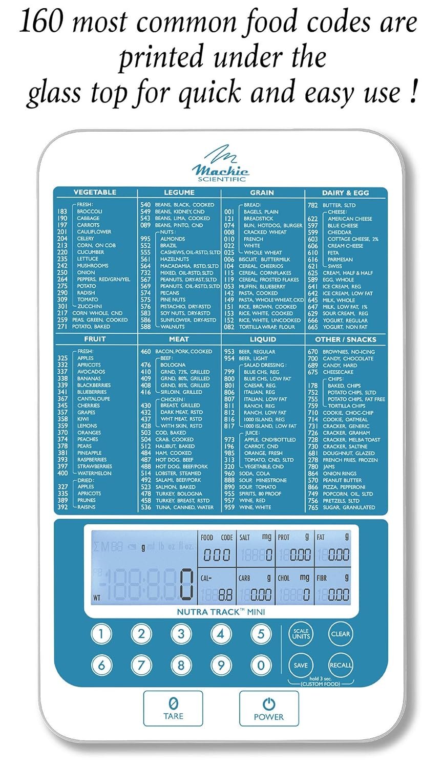Food and Nutrition Scale, an American Co. You CAN FIND Cheaper BUT You Cant FIND Better, Our Proprietary USDA Nutritional Calculator, Supported and Designed in Seattle WA. Silver/Blue - Image 3