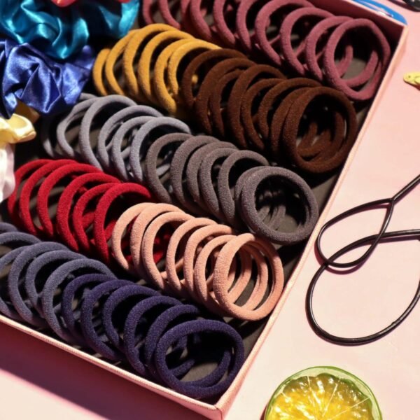 YANRONG Hair Accessories Set for Women and Girls - Seamless Ponytail Holders, Variety Hair Scrunchies, and Elastic Hair Bands - Image 6