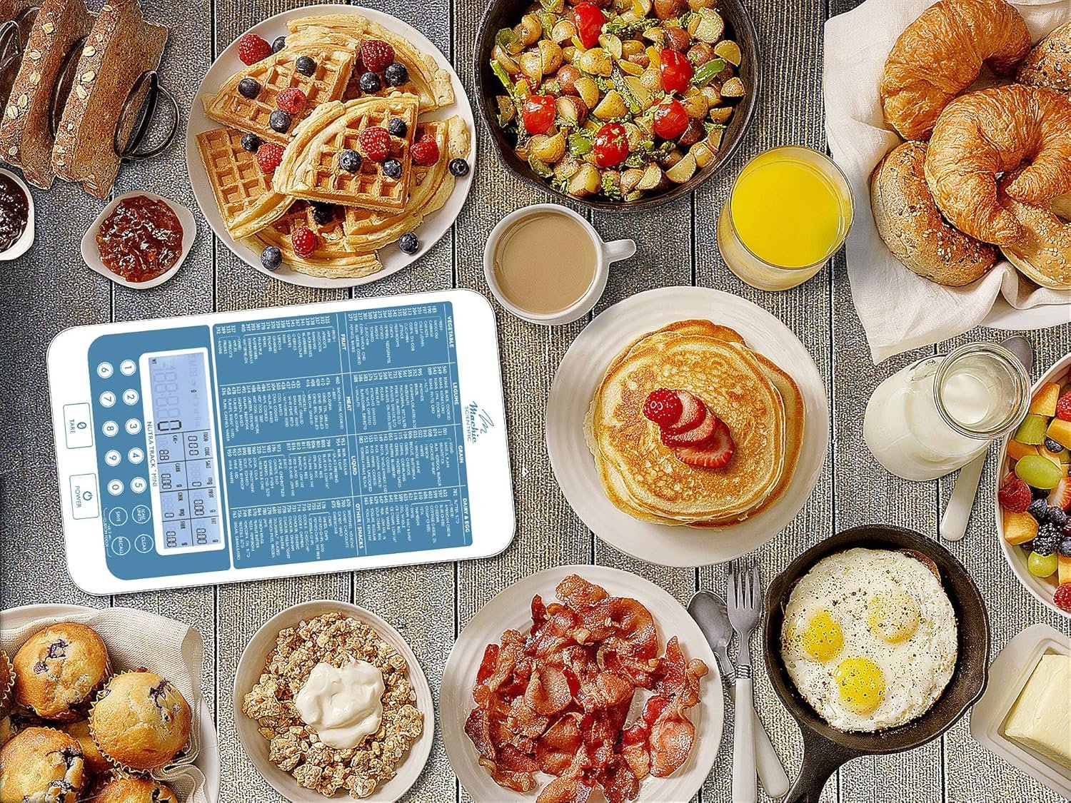 Food and Nutrition Scale, an American Co. You CAN FIND Cheaper BUT You Cant FIND Better, Our Proprietary USDA Nutritional Calculator, Supported and Designed in Seattle WA. Silver/Blue - Image 7